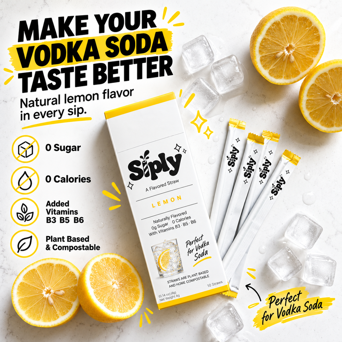 Siply Flavored Straws