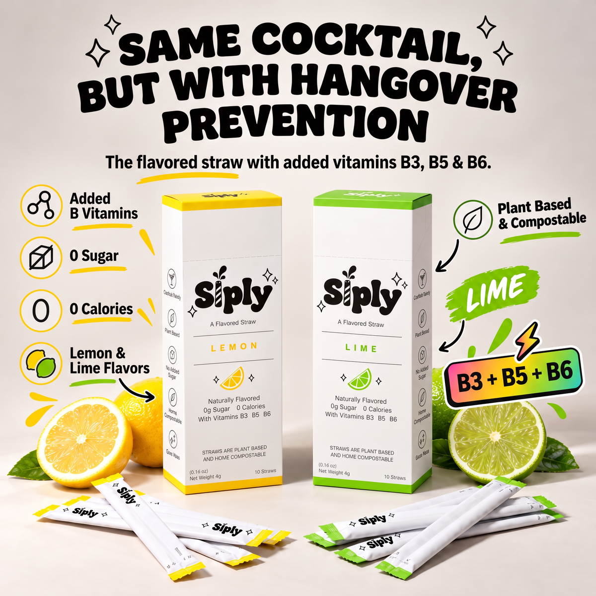 Siply Flavored Straws